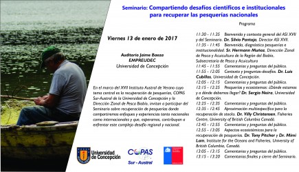 Seminario - Compartiendo desafíos científicos e institucionales para recuperación de pesquerías2