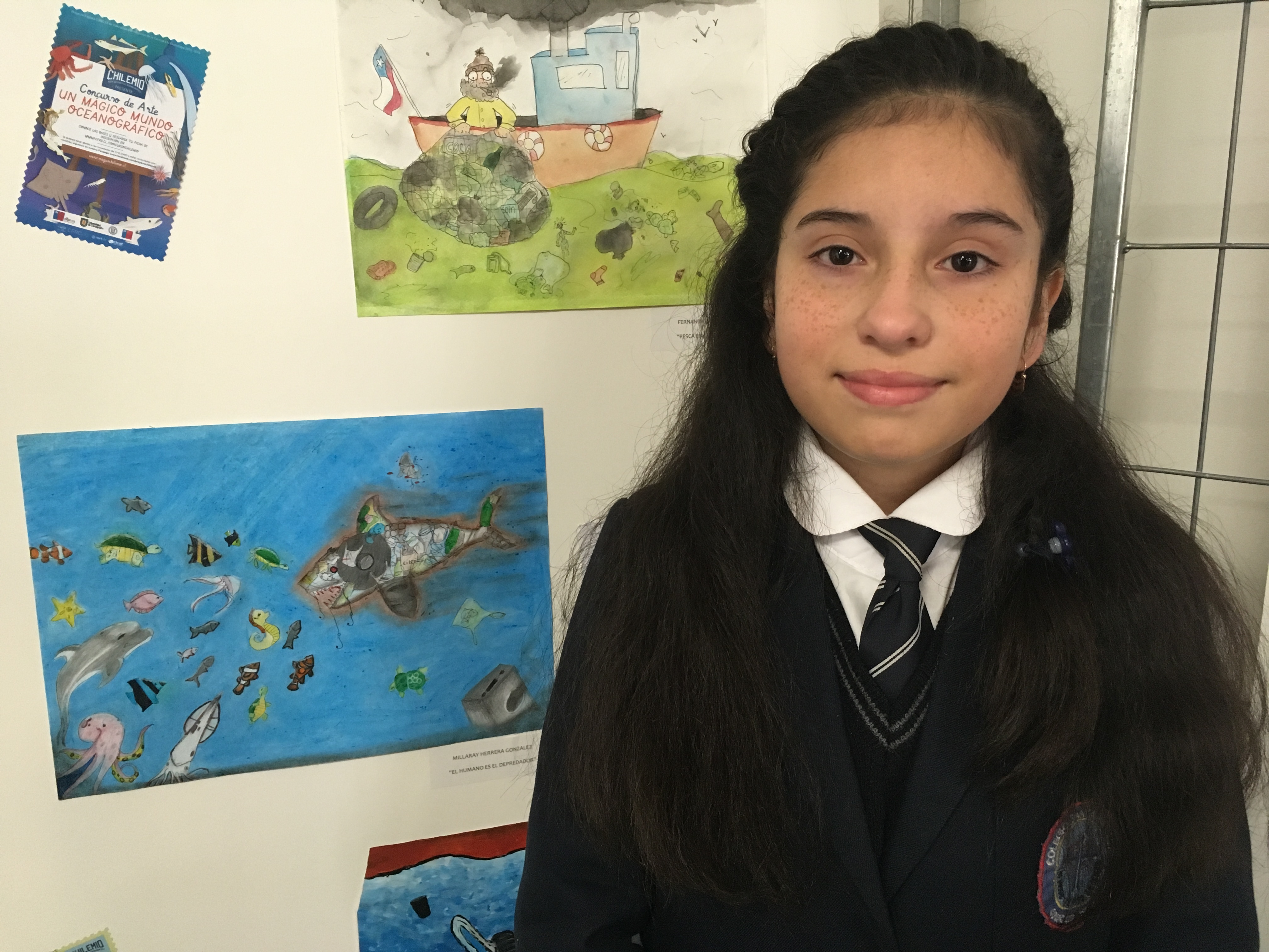 Niños y jóvenes del Biobío pintan sus sueños para proteger el océano