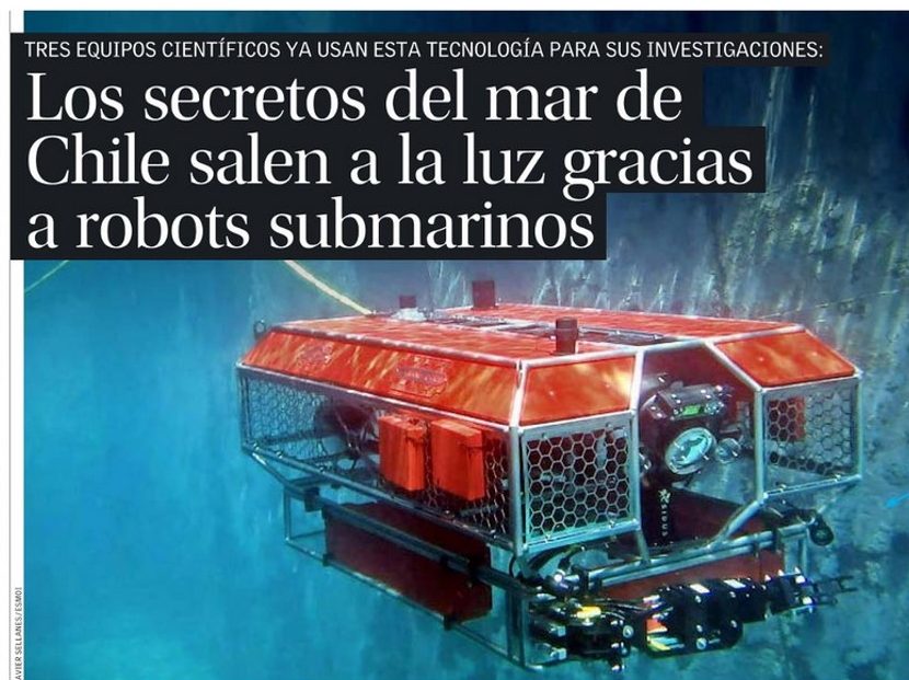 Los secretos del mar de Chile salen a la luz gracias a robots sumbarinos Los secretos del mar de Chile salen a la luz gracias a robots sumbarinos